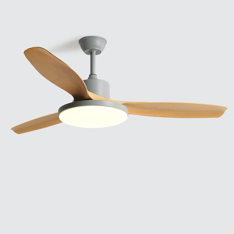 Ventilateur de plafond réversible avec LED et télécommande, gris