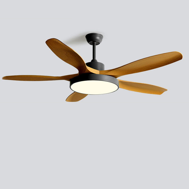 Ventilateur de plafond réversible avec LED et télécommande, noir