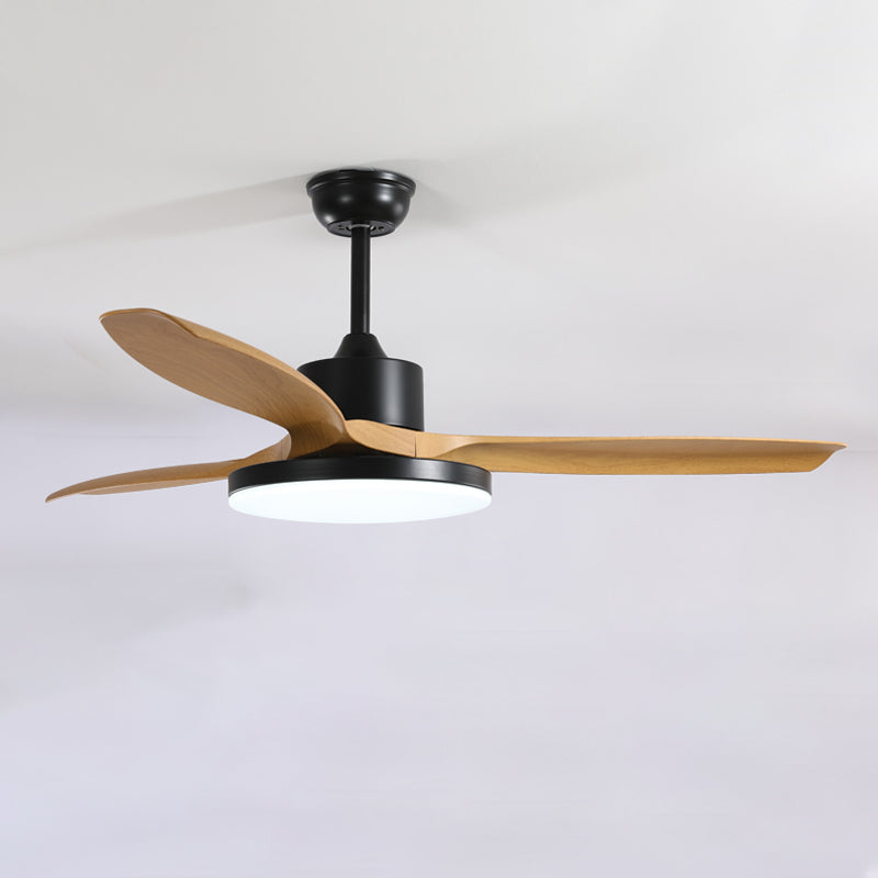 Ventilateur de plafond réversible avec LED et télécommande, noir