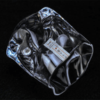 Verre à whisky japonais effet froissé, en coffret bois