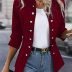 Veste femme ajustée pour le bureau, trois coloris, du S au 2XL