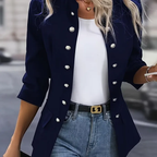 Veste femme ajustée pour le bureau, trois coloris, du S au 2XL