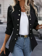 Veste femme ajustée pour le bureau, trois coloris, du S au 2XL