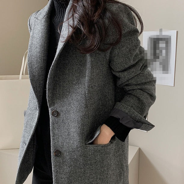 Blazer femme classique, marron ou gris, du XS au 3XL