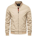 Blouson bombardier homme zippé, bords côtelés, du M au 5XL, kaki