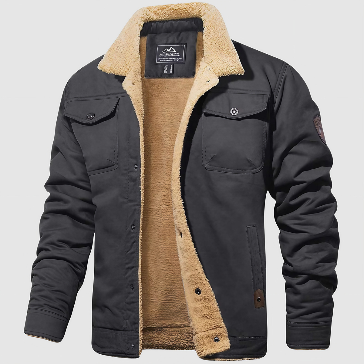 Blouson bombardier homme zippé, cinq coloris, du S au 3XL