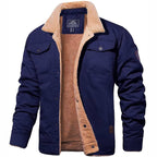 Blouson bombardier homme zippé, cinq coloris, du S au 3XL, bleu