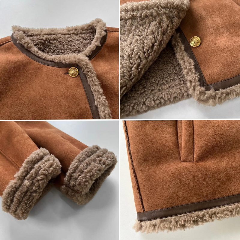 Veste bomber femme d'hiver, marron ou blanc, du S au XL