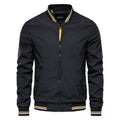 Blouson bomber homme coupe cintrée, quatre coloris, XS au 3XL, noir
