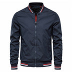 Blouson bomber homme coupe cintrée, quatre coloris, XS au 3XL, bleu marine