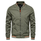 Blouson bomber homme coupe cintrée, quatre coloris, XS au 3XL, vert