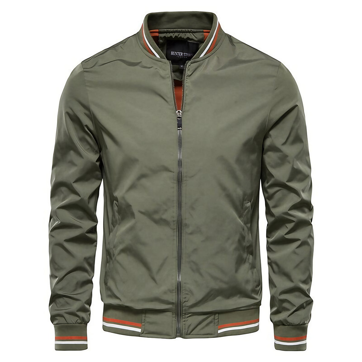 Blouson bomber homme coupe cintrée, quatre coloris, XS au 3XL, vert