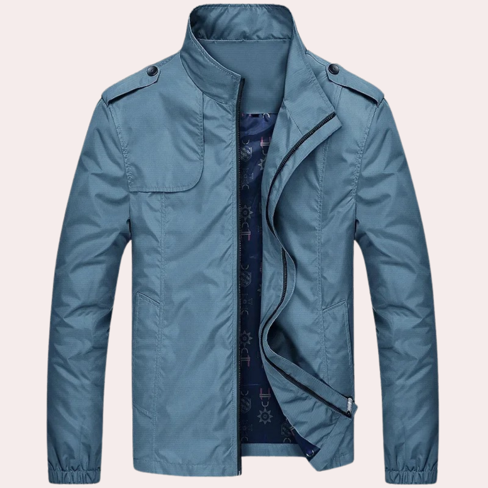 Blouson bomber homme, cinq coloris, du M au 4XL, bleu clair