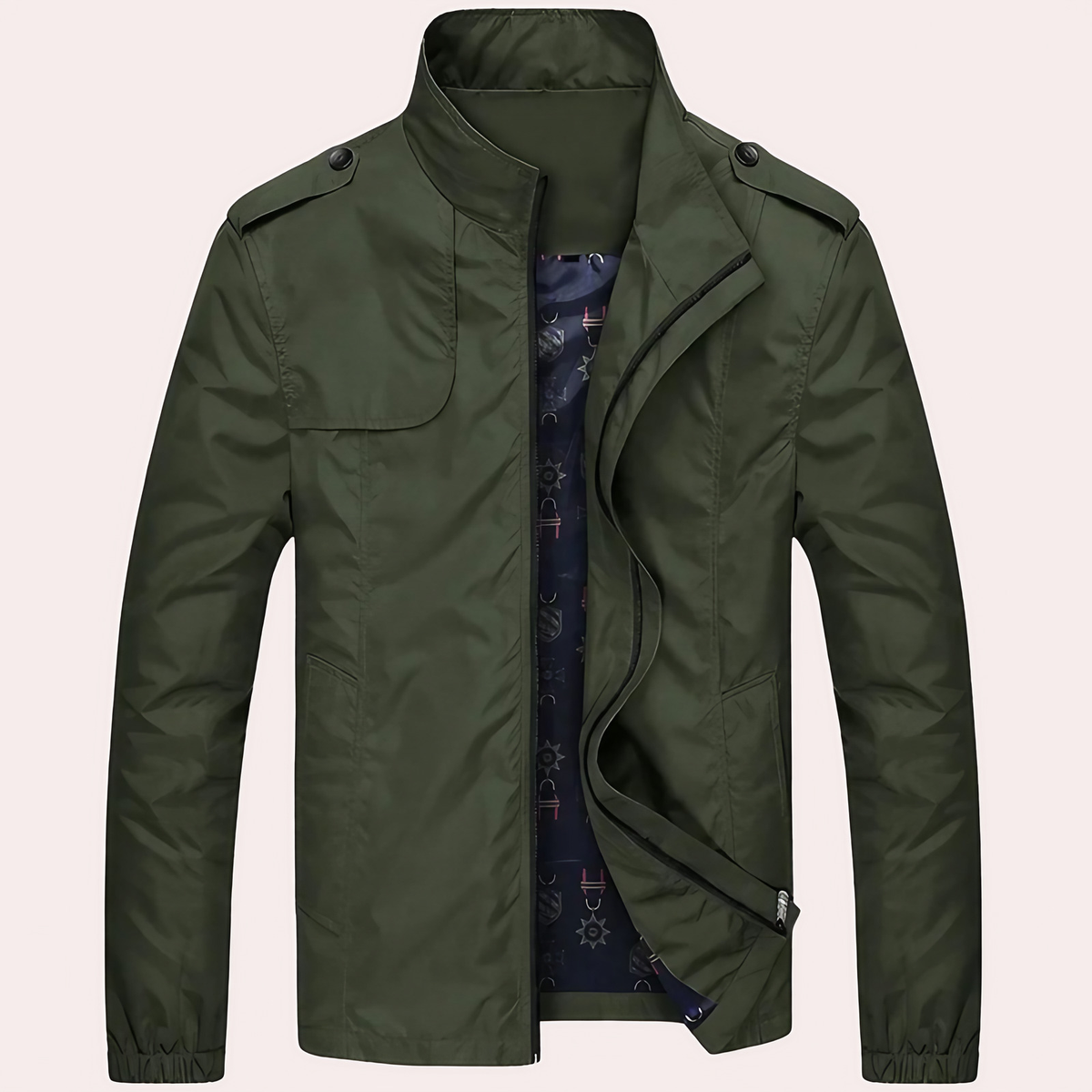 Blouson bomber homme, cinq coloris, du M au 4XL, vert armée