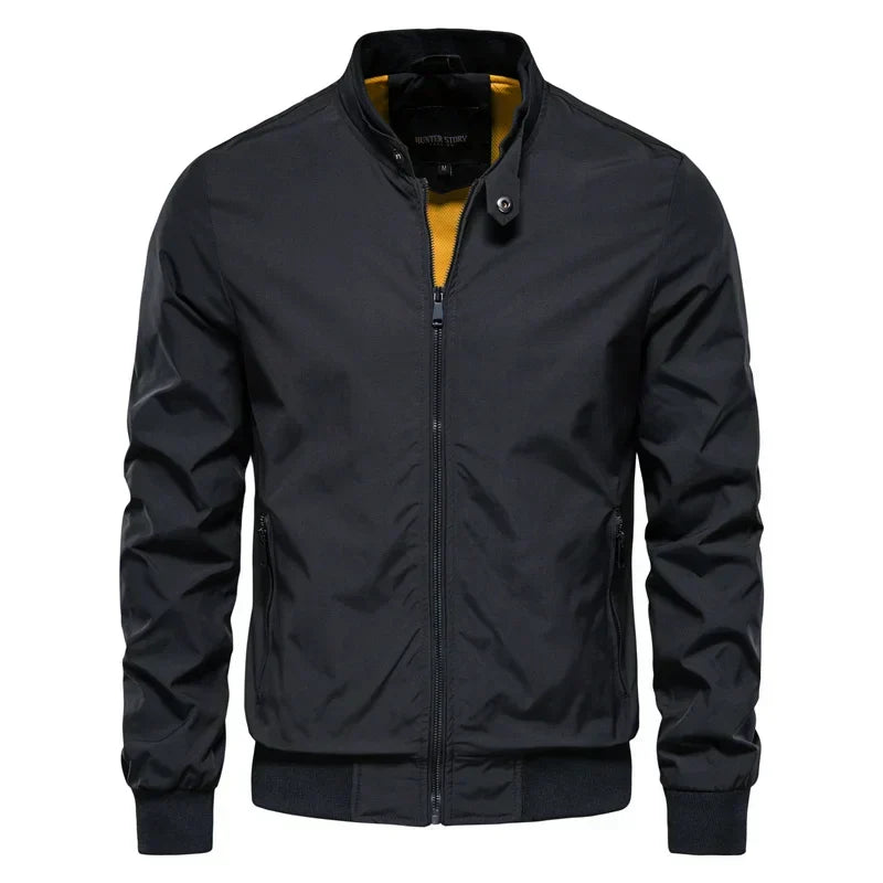 Blouson bomber homme léger, trois coloris, du M au 5XL, noir