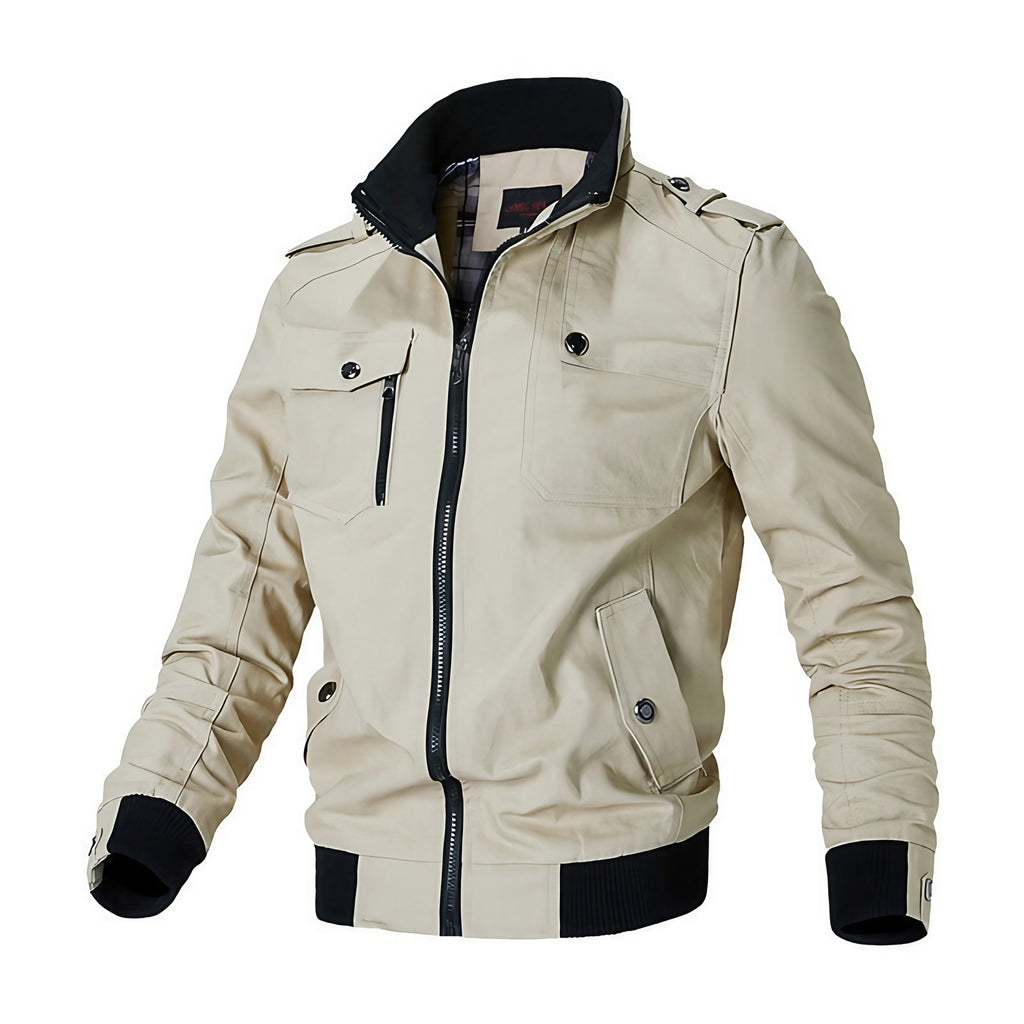 Blouson bomber homme style militaire, poche poitrine, M au 5XL, kaki