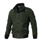 Blouson bomber homme style militaire, poche poitrine, M au 5XL, vert