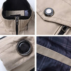 Blouson bomber homme style militaire, poche poitrine, M au 5XL