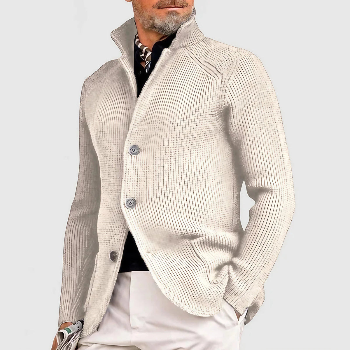 Veste à capuche homme zippée, poches latérales, neuf coloris, blanc