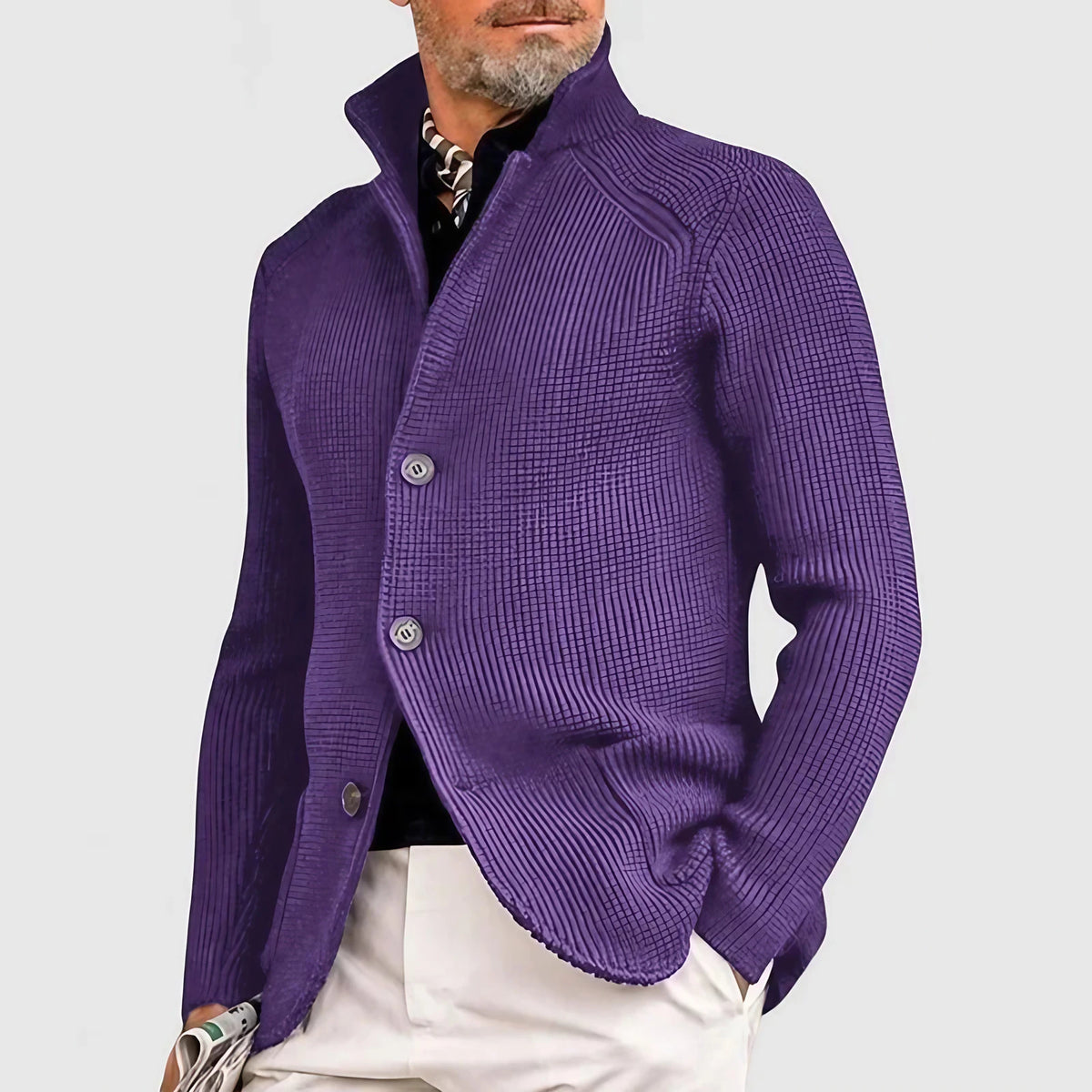 Veste à capuche homme zippée, poches latérales, neuf coloris, pourpre