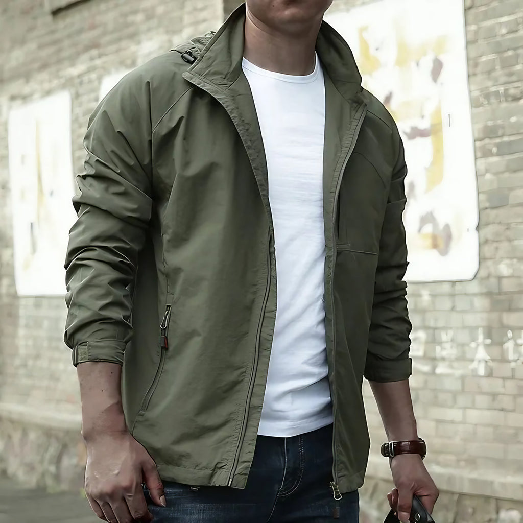 Veste cargo homme d'été à poches, marron ou vert, du S au 3XL, vert