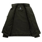 Veste cargo homme à col montant, style militaire, du M au 4XL