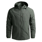 Veste cargo homme légère d'été à poches, marron ou vert, vert