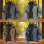 Veste chaude homme à capuche ajustable, doublée, à poches