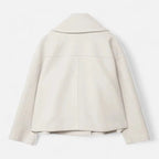 Veste cintrée femme à double boutonnage, revers larges