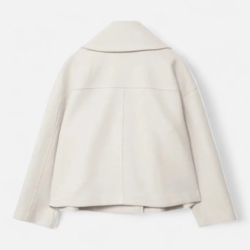 Veste cintrée femme à double boutonnage, revers larges