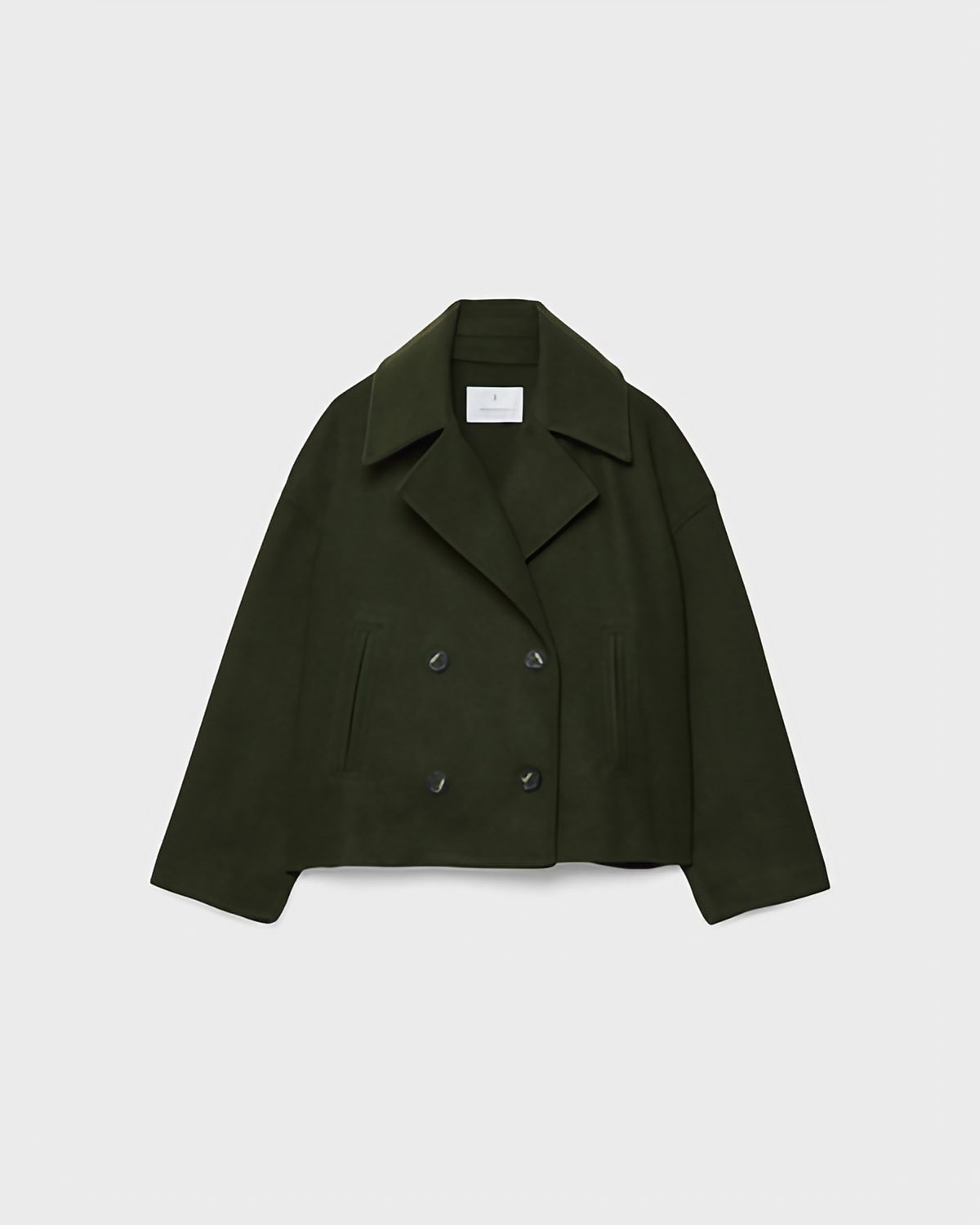 Veste courte croisée femme à revers larges, du XS au 3XL, vert