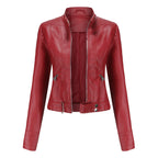 Veste courte femme à poches, six coloris, du S au 3XL, bordeaux