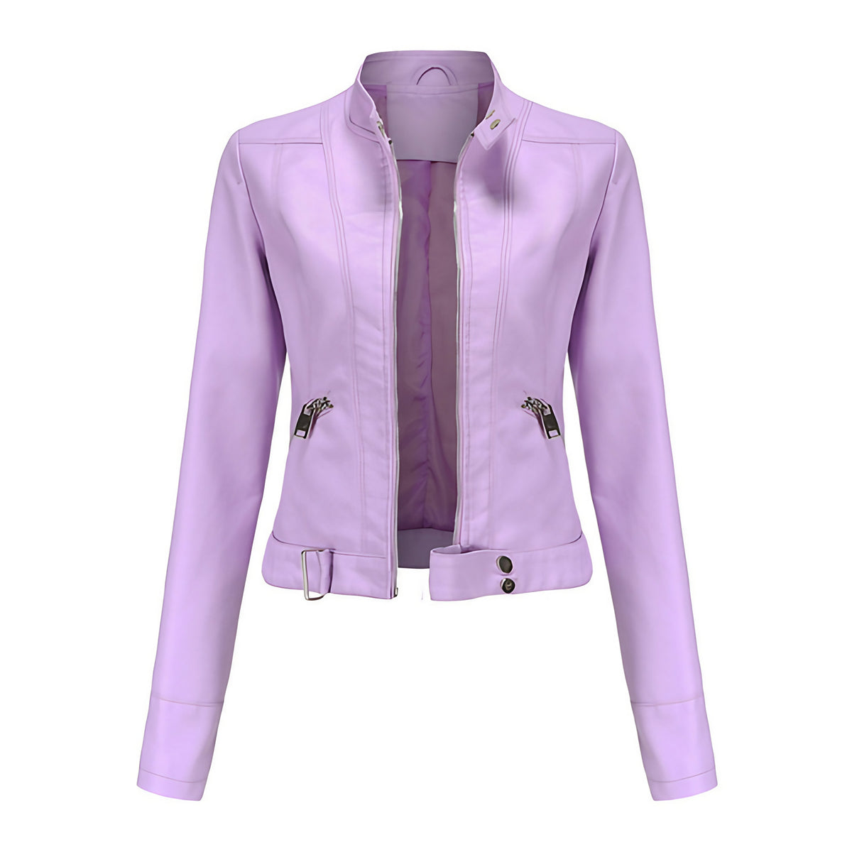 Veste courte femme à poches, six coloris, du S au 3XL, rose pâle