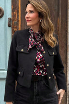 Veste courte femme d'esprit vintage, quatre coloris, du XS au L