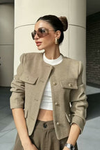 Veste courte femme d'esprit vintage, quatre coloris, du XS au L
