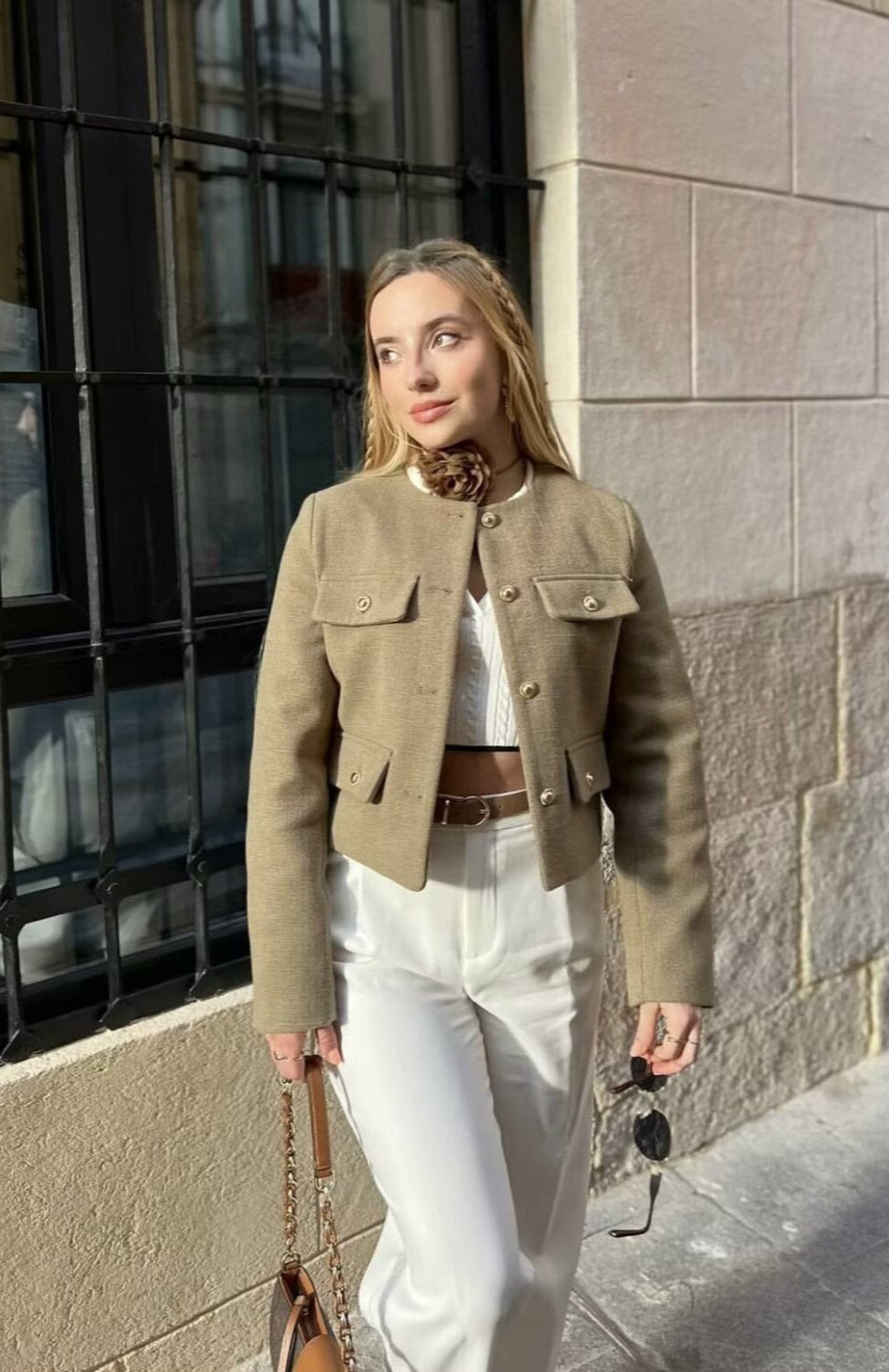 Veste courte femme d'esprit vintage, quatre coloris, du XS au L