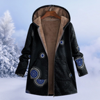 Veste d'hiver femme à capuche, neuf coloris, du XS au 3XL, noir