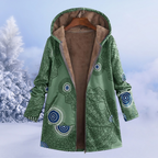 Veste d'hiver femme à capuche, neuf coloris, du XS au 3XL, vert