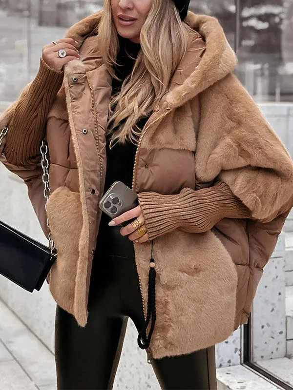 Veste d'hiver femme chaude à motif multicolore, du XS au 3XL