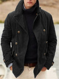 Veste d'hiver homme coupe ajustée, noir ou bleu, du S au 3XL, noir