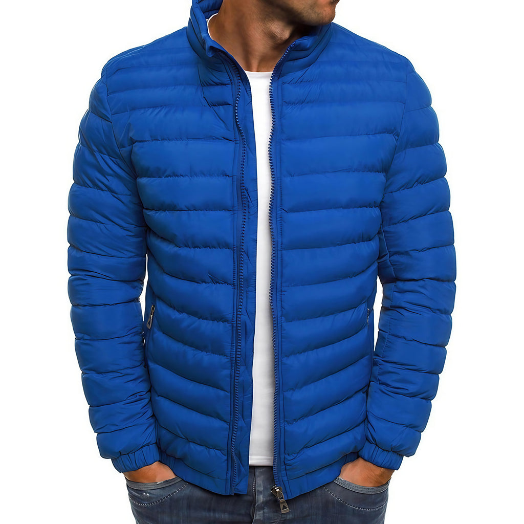 Veste matelassée homme pour l'hiver, six coloris, du S au 3XL, bleu foncé