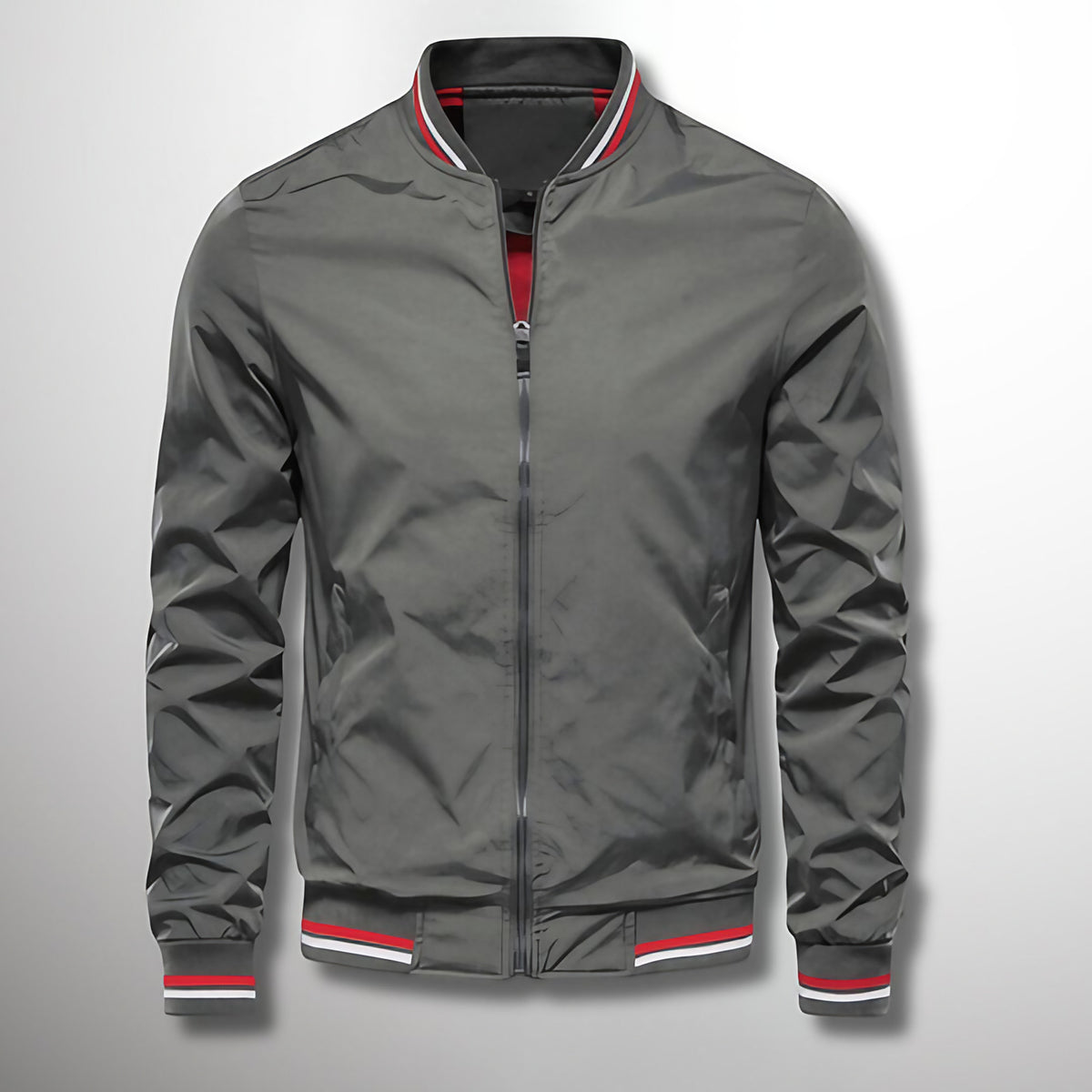 Veste de mi-saison homme, six coloris, du M au 5XL, gris