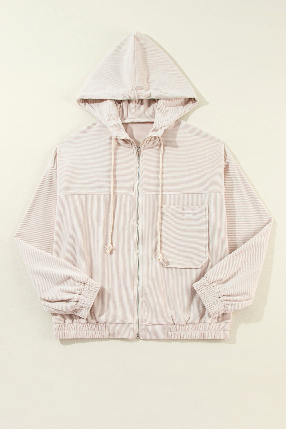 Veste en velours côtelé femme à capuche, du XS au 3XL