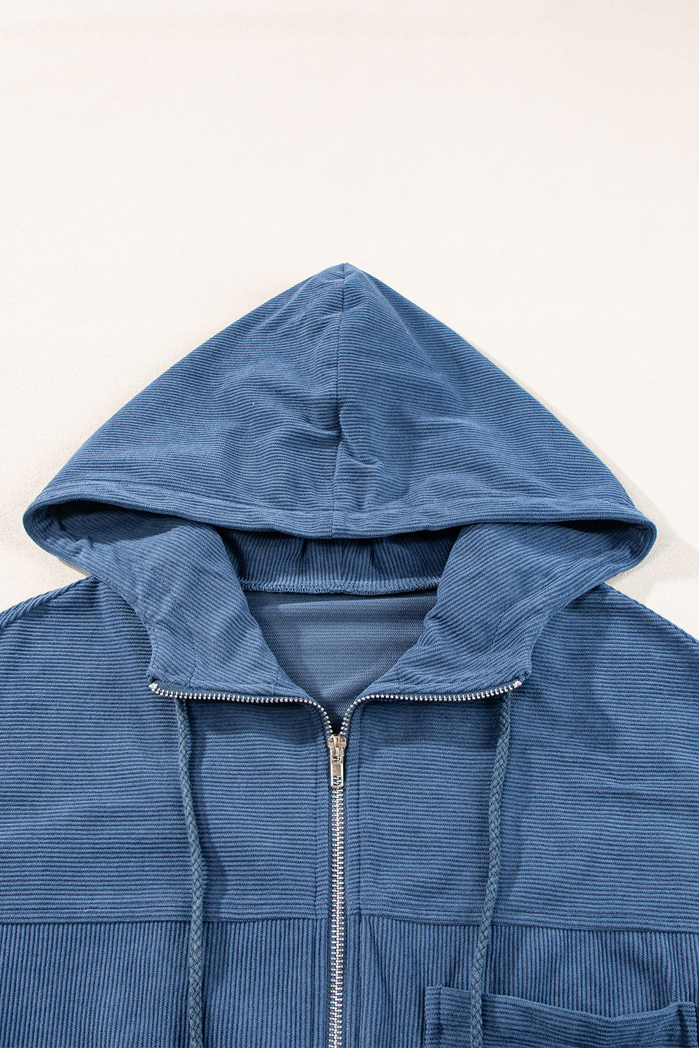 Veste en velours côtelé femme à capuche, du XS au 3XL