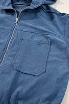 Veste en velours côtelé femme à capuche, du XS au 3XL