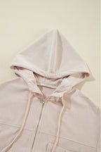 Veste en velours côtelé femme à capuche, du XS au 3XL