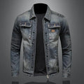 Veste en jean homme boutonnée, poches multiples, du M au 4XL, denim