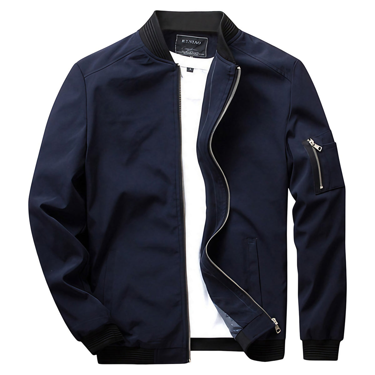 Veste légère homme pour l'été, coupe ajustée, cinq coloris, bleu marine