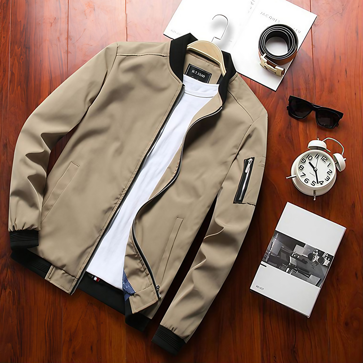 Veste légère homme pour l'été, coupe ajustée, cinq coloris