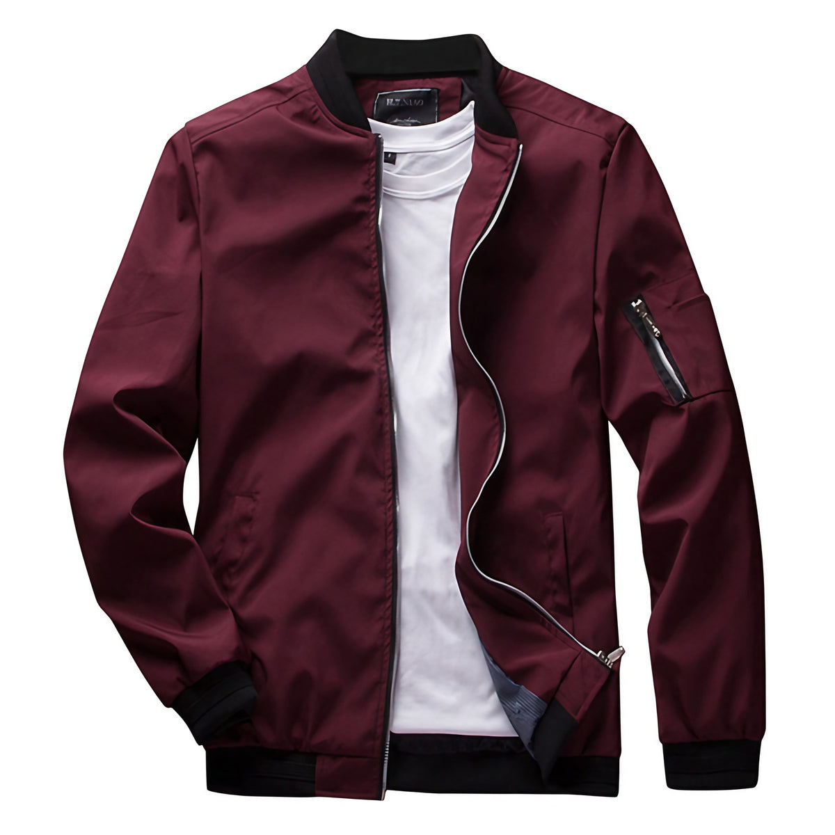Veste légère homme pour l'été, coupe courte, cinq coloris, rouge
